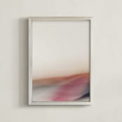 "Sandy Dunes" - Art Print in Blushed Sand by Karen Kardatzke - Framed