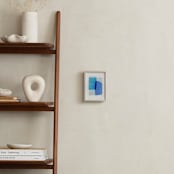 "blue abstraction" - Art Print in azure by Sumak Studio - In a Room