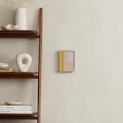 "Color Block No. 1" - Art Print in Mustard Yellow by MinimalType - In a Room