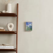 "Lexi's Garden 1" - Art Print in Soft Blue by Teodora Guererra - In a Room