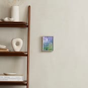 "Lexi's Garden 2" - Art Print in Blue Lavender by Teodora Guererra - In a Room