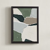 "Summer Valley 1" - Art Print in Moss by Iveta Angelova - Framed Canvas