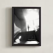 "Bath in light" - Art Print in Shadow by Van Tsao - Framed Canvas