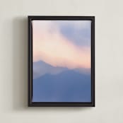 "Desert Dreamland" - Art Print in Dusk by Lisa Sundin - Framed Canvas