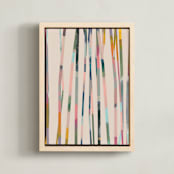 "Painted Forest 2" - Art Print in Sky by Lindsay Megahed - Framed Canvas