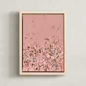 "I'm Sorry for What I Said When I Was Hangry" - Art Print in Rose by Marcy Parks - Framed Canvas