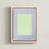 "Playground III Meadow" - Art Print in meadow by Kamala Nahas - Framed Canvas