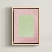 "Playground III" - Art Print in blush by Kamala Nahas - Framed Canvas