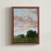 "Panorama 3" - Art Print in Spruce by Wendy Keller - Framed Canvas