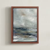 "Le éclat 1" - Art Print in Cloud Blue by Nicoletta Savod - Framed Canvas