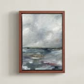 "Le éclat 2" - Art Print in Cloud Blue by Nicoletta Savod - Framed Canvas