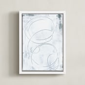 "Innuendo No. 3" - Art Print in Soft White by Julia Contacessi - Framed Canvas