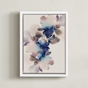 "floral" - Art Print in Ivory by Lori Wemple - Framed Canvas