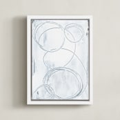 "Innuendo No. 4" - Art Print in Soft White by Julia Contacessi - Framed Canvas