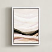 "Glowing Horizon" - Art Print in Sunset by Melanie Severin - Framed Canvas