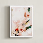 "Rosie" - Art Print in Blush Pink by Parima Studio - Framed Canvas
