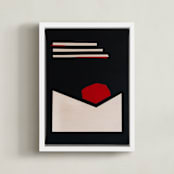 "Valleys Filled I" - Art Print in Noir by Kaitie Bryant - Framed Canvas