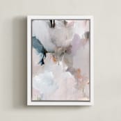 "be loved I" - Art Print in Lavender by Lindsay Megahed - Framed Canvas