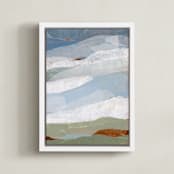 "Calling Me Home II" - Art Print in Moss by Roberta Hoiness Art - Framed Canvas