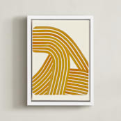 "Tangerine" - Art Print in Tangerine by Emily Kariniemi - Framed Canvas