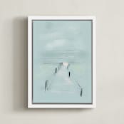 "Pathway forward" - Art Print in Fog by Inkblot Design - Framed Canvas