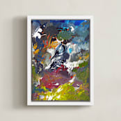 "stormy weather" - Art Print in Rain by Anna Joseph - Framed Canvas