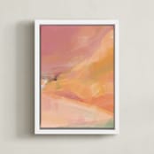 "Crevice II" - Art Print in Sandstone by Eric Ransom - Framed Canvas