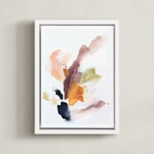"Foraging" - Art Print in Rose Ash by Mya Bessette - Framed Canvas