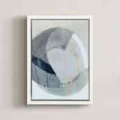 "A Sea Of C" - Art Print in Stormy Sea Green by Kirsta Benedetti - Framed Canvas