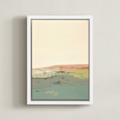 "Davenport" - Art Print in pink by Caryn Owen - Framed Canvas