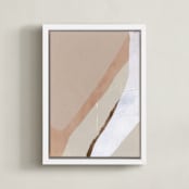 "Paper Plane II" - Art Print in Rose by Jennifer Daily - Framed Canvas