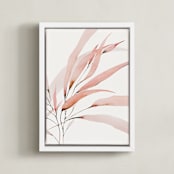 "Mogna02" - Art Print in Coral Pink by jinseikou - Framed Canvas