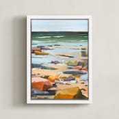 "Step Up / Step Out II" - Art Print in Multi by Jess Franks - Framed Canvas