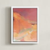 "Crevice I" - Art Print in Sandstone by Eric Ransom - Framed Canvas
