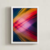 "Light Crossing" - Art Print in Navy by Parima Studio - Framed Canvas