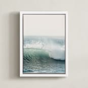 "sea glass II" - Art Print in Pacific Blue by Kamala Nahas - Framed Canvas