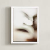 "ficus II" - Art Print in Cream by Anastasia Makarova - Framed Canvas