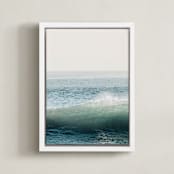 "sea glass I" - Art Print in Pacific Blue by Kamala Nahas - Framed Canvas