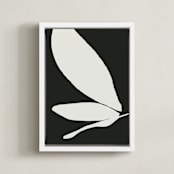 "Urban garden I" - Art Print in Noir by Creo Study - Framed Canvas
