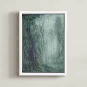 "This Is A Kindness" - Art Print in Spruce Green by Jennifer Daily - Framed Canvas