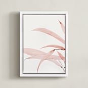 "Mogna01" - Art Print in Coral Pink by jinseikou - Framed Canvas