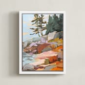 "Step Up / Step Out I" - Art Print in Multi by Jess Franks - Framed Canvas