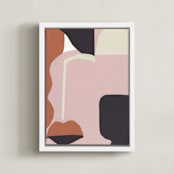 "Ava 1" - Art Print in Ginger Nutmeg by cyrille gulassa - Framed Canvas