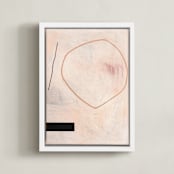 "When All Is Said & Done 2" - Art Print in Sandpaper by Keren Toledano - Framed Canvas
