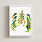"bridge" - Art Print in Limestone by Courtney Knight - Framed Canvas