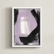 "Hidden and Revealed II" - Art Print in Lilac by Angela Simeone - Framed Canvas