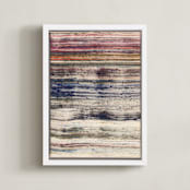 "woven colors II" - Art Print in Woolen by Sumak Studio - Framed Canvas