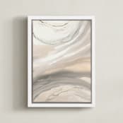 "Warm Sunlit Sand" - Art Print in sunlit sand by Teodora Guererra - Framed Canvas