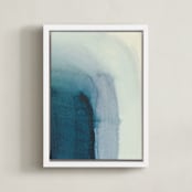 "passage 1" - Art Print in Blue agate by Nell Waters Bernegger - Framed Canvas