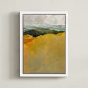"The Bigger Picture" - Art Print in sienna by Jess Franks - Framed Canvas